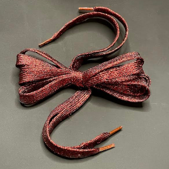 Dark Red Glitter Laces
