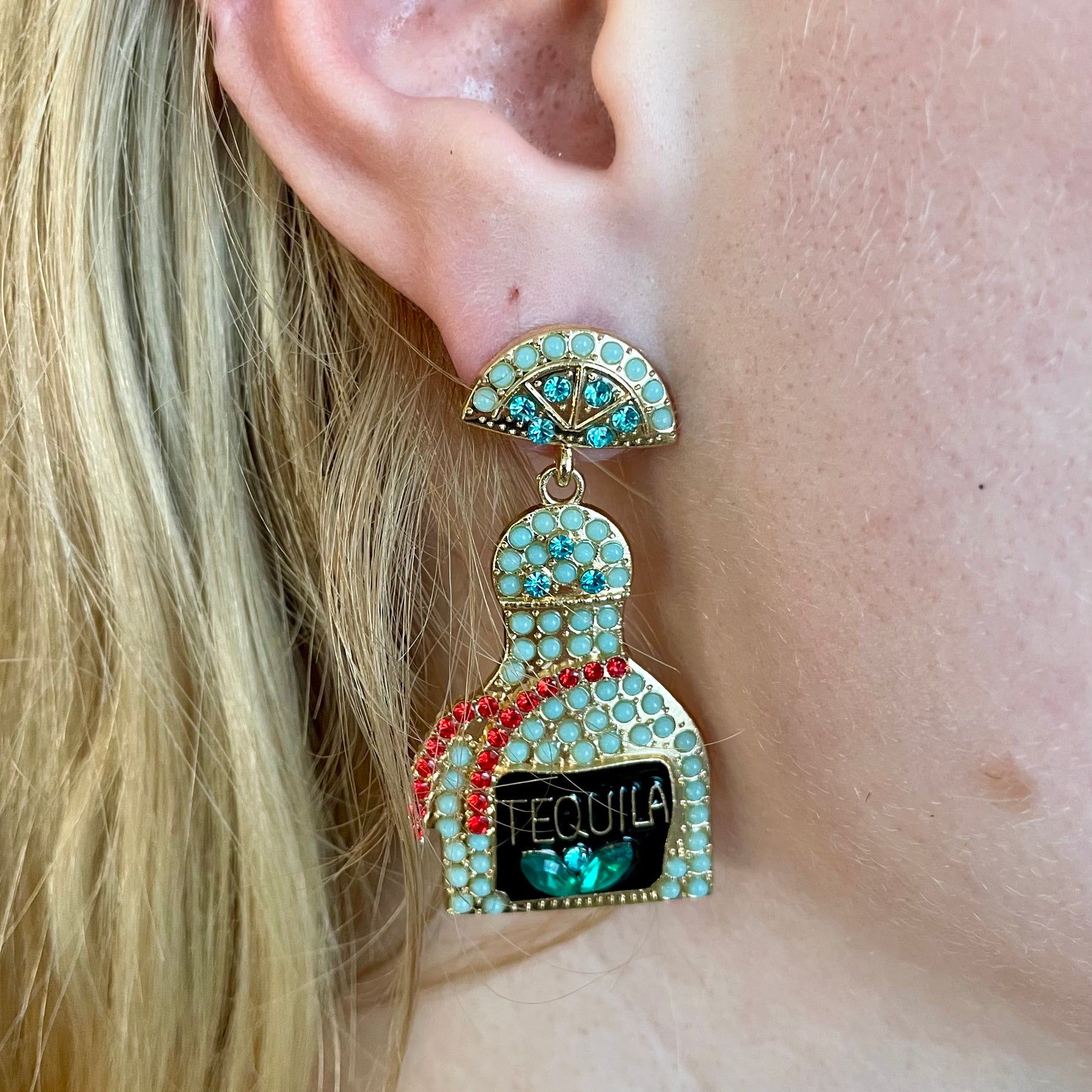 Minty Tequila Earrings