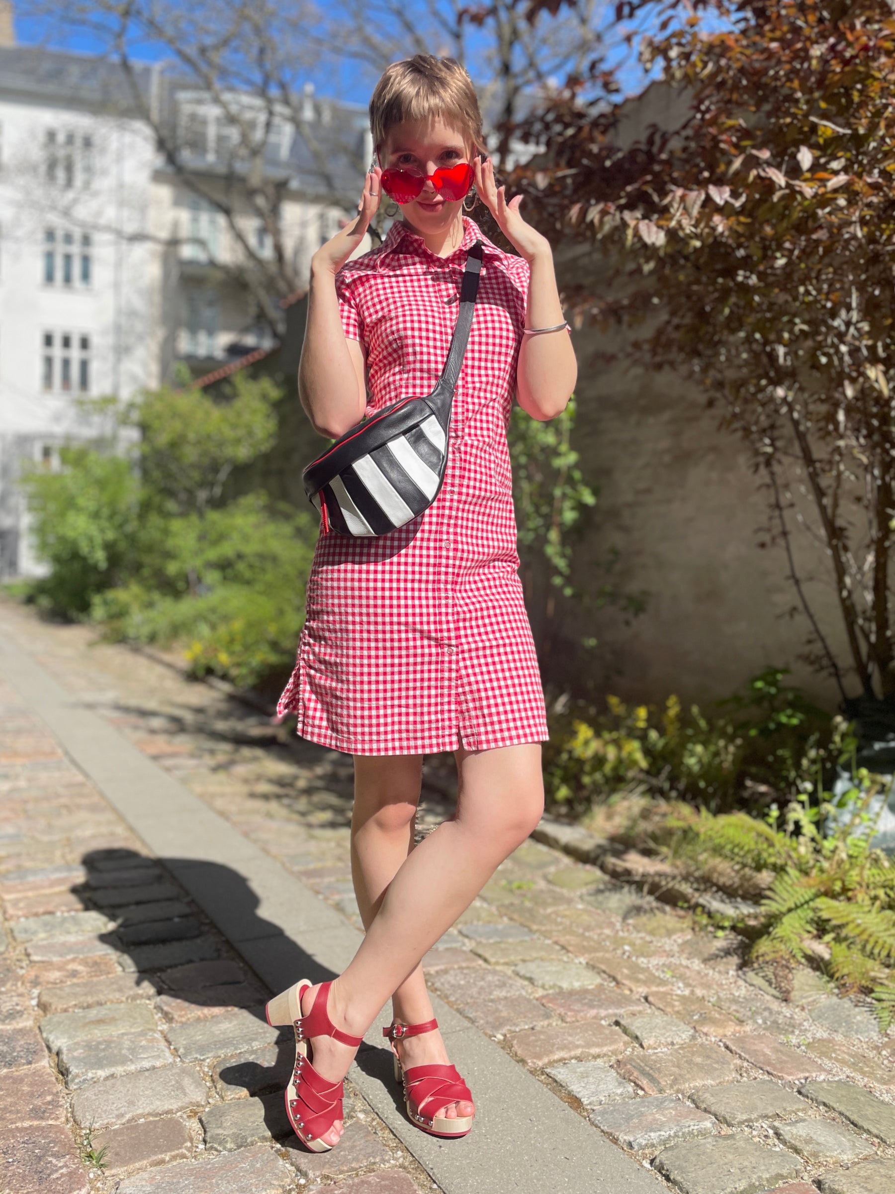 Rosie Wooden Clog Red