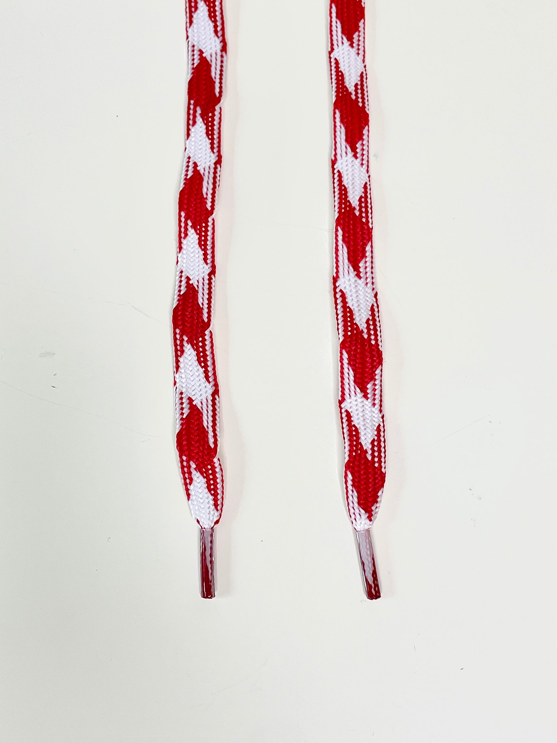 Red White Diamond Checker Laces