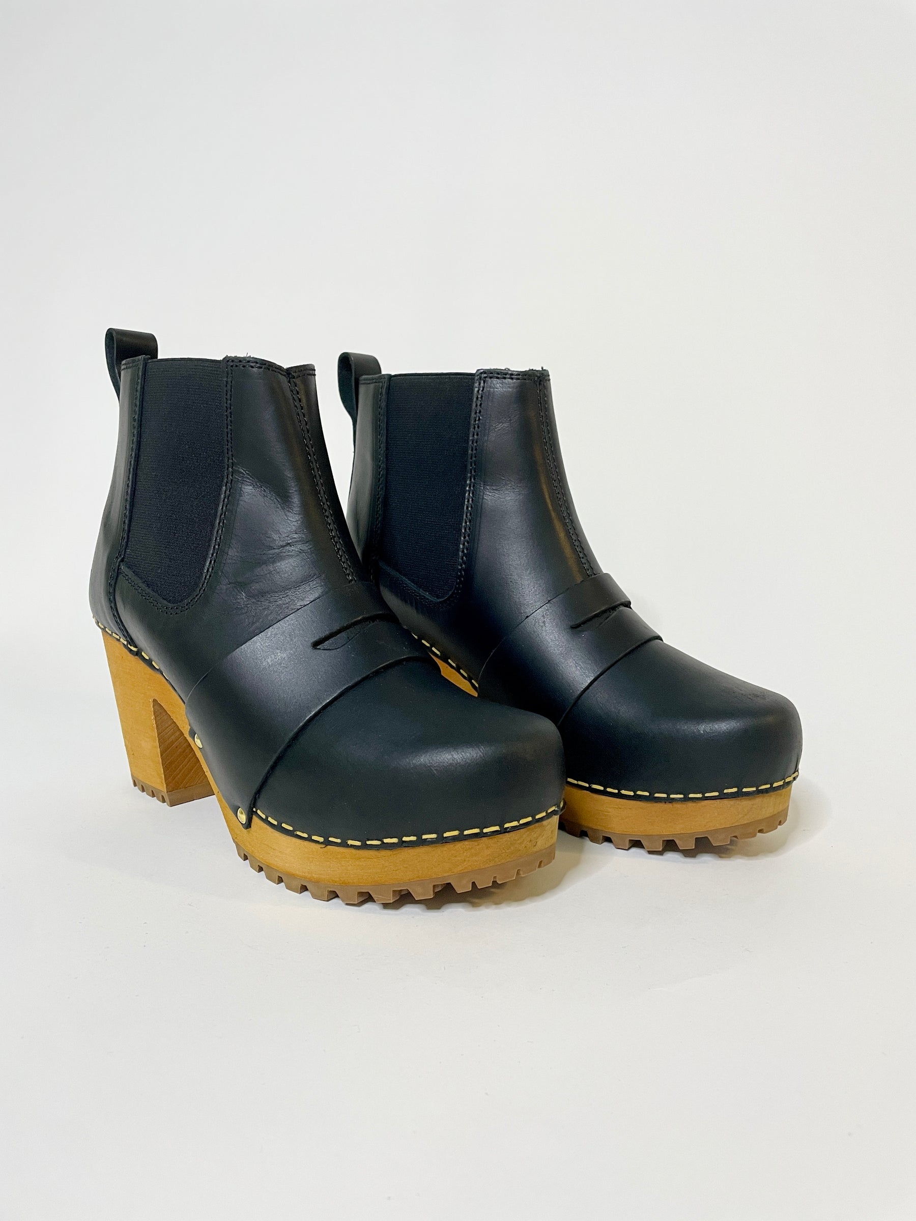 Sanita Wood-Penny Chunk Boot Black