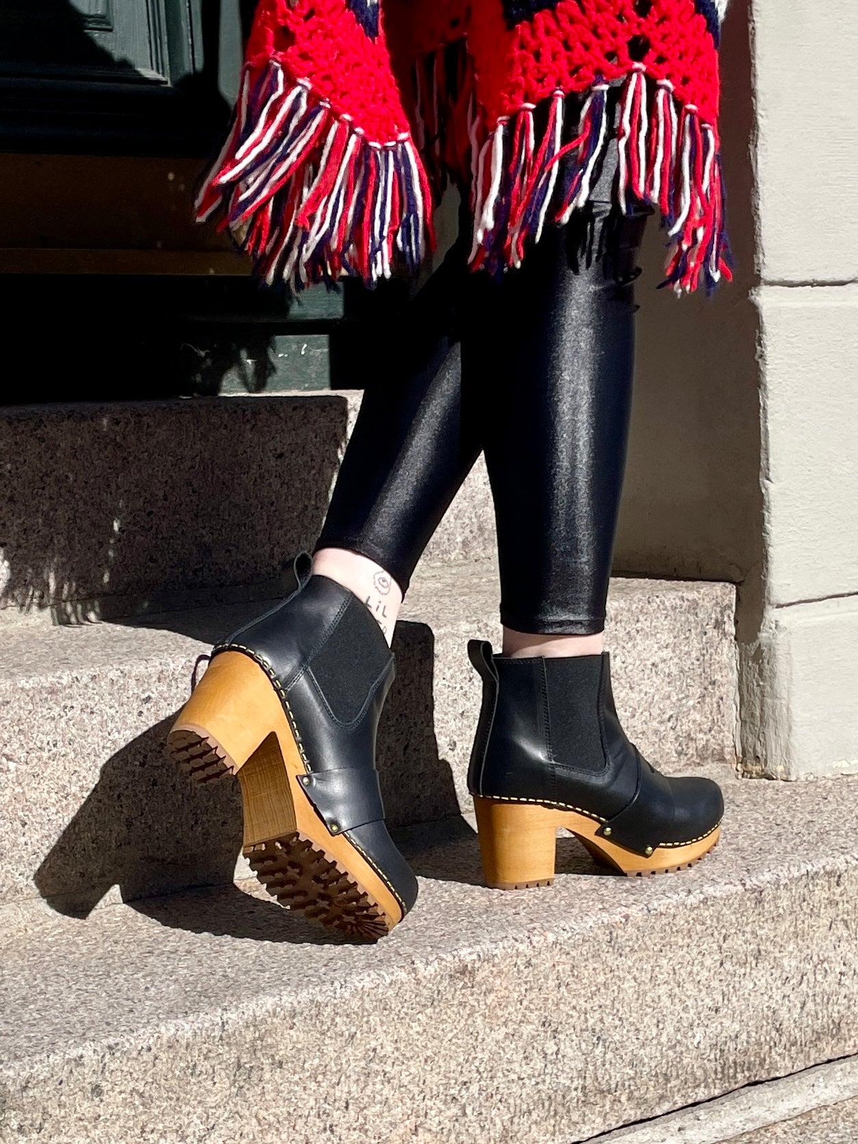 Sanita Wood-Penny Chunk Boot Black