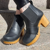 Sanita Wood-Penny Chunk Boot Black