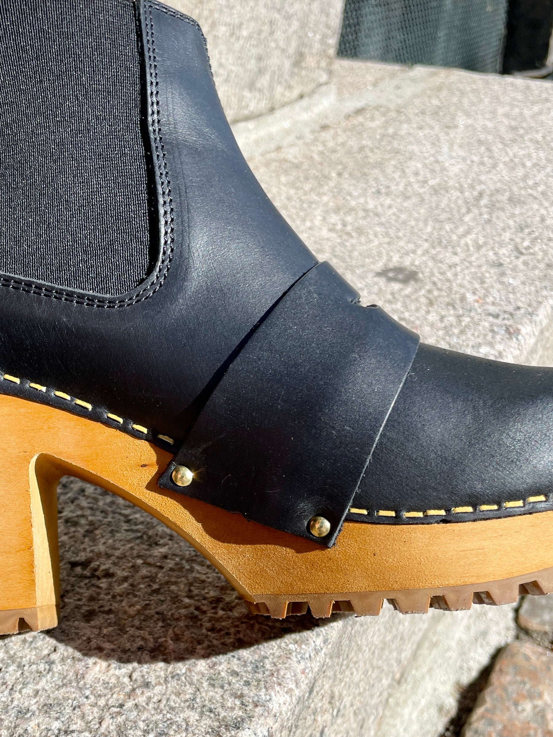 Sanita Wood-Penny Chunk Boot Black