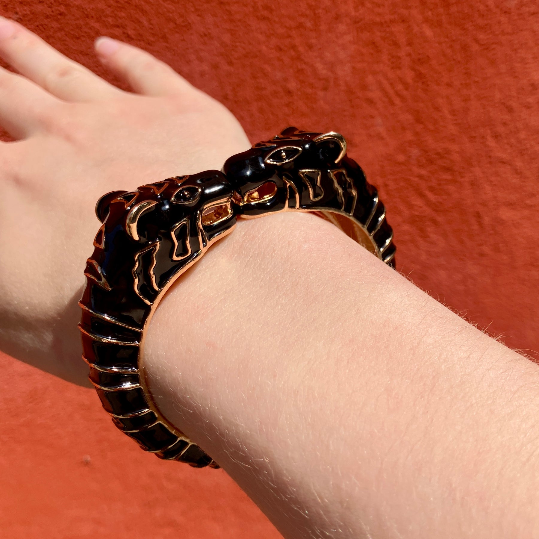 BIG Leopard Bangle Black