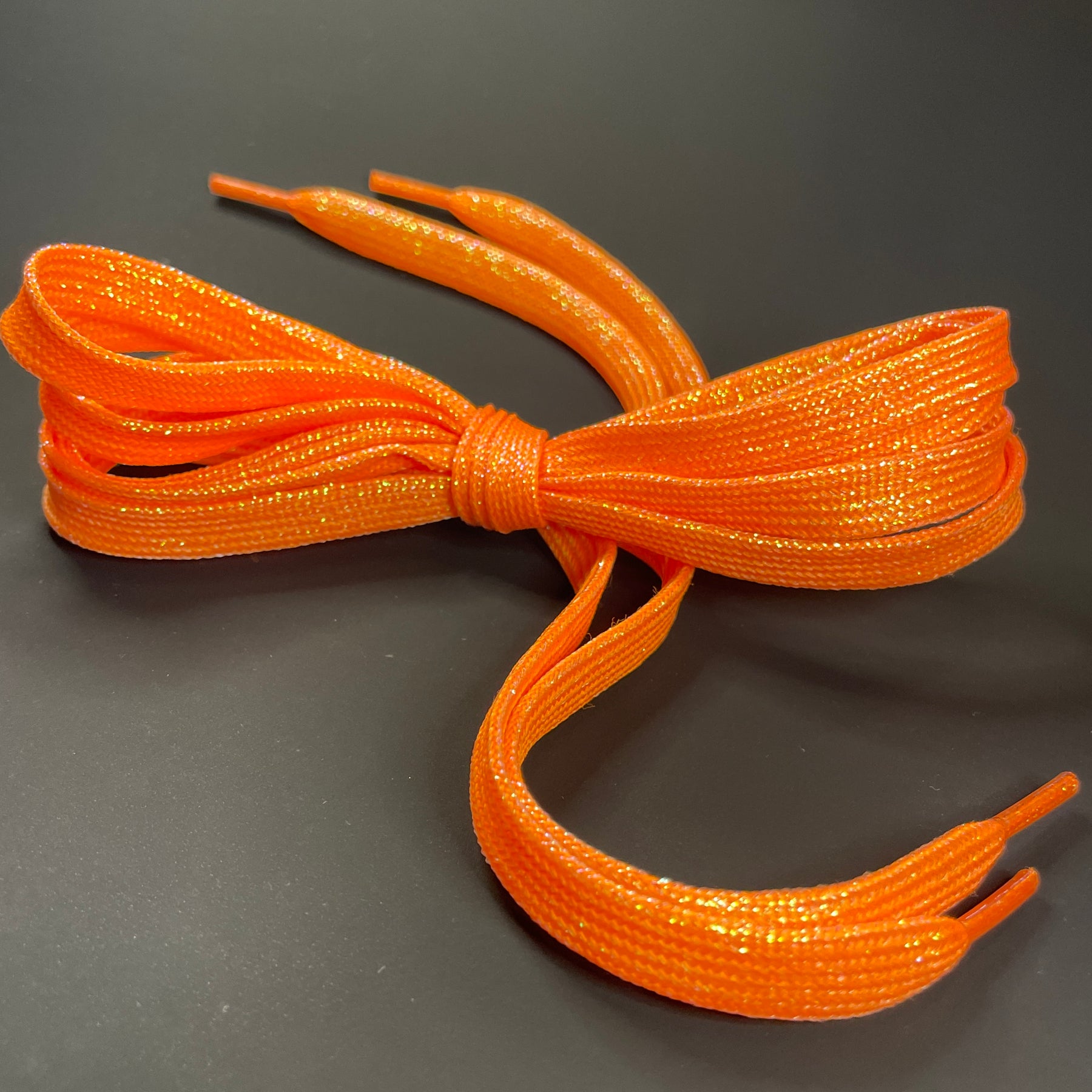 Glitter Orange Laces
