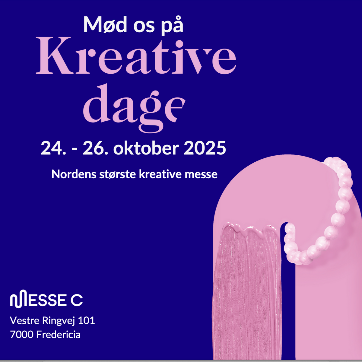 Fredericia - Kreative dage messen Workshop 24. Oktober 10.00-16.00
