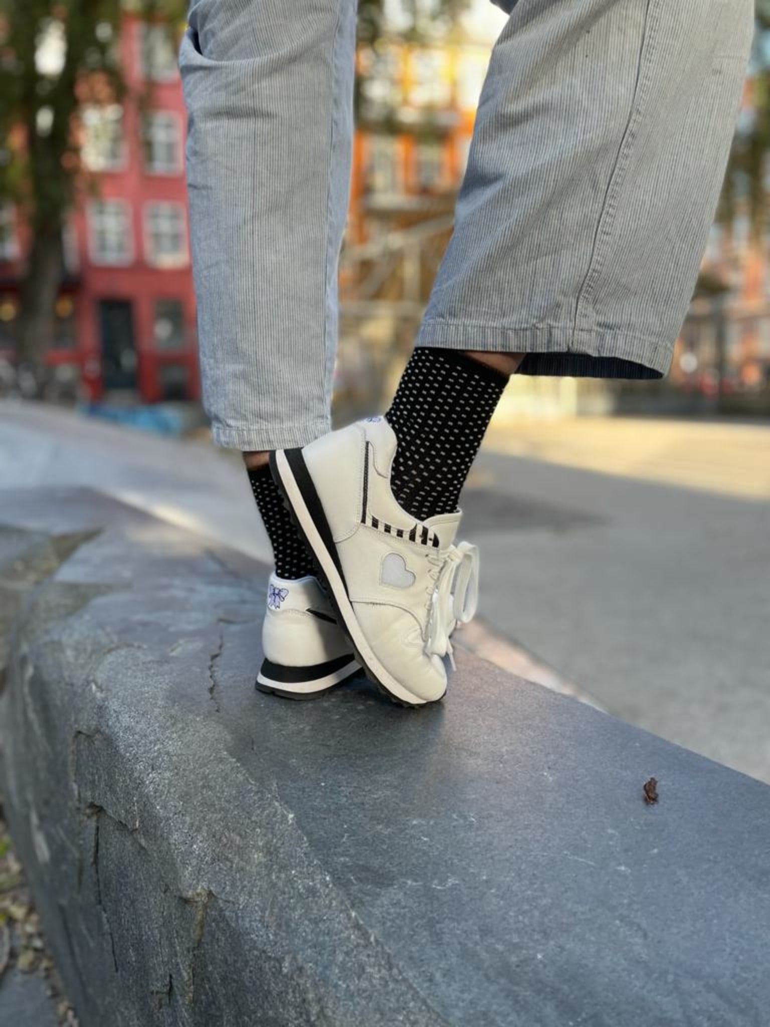 Serena Bullseye White Sneakers