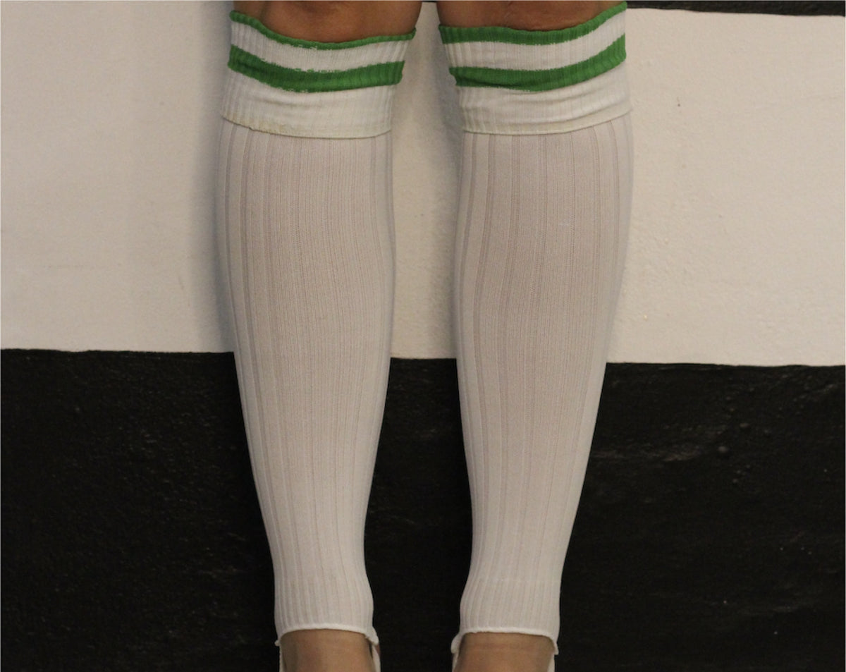 White/Green stripe - Roger Socks