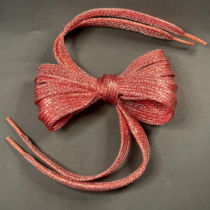 Dark Red Glitter Laces