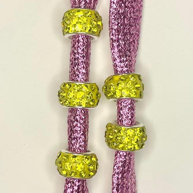 Glittery Yellow Charm
