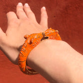 Leopard Bangle Orange