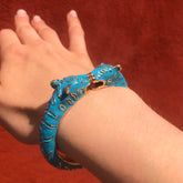 Leopard Bangle Turquoise