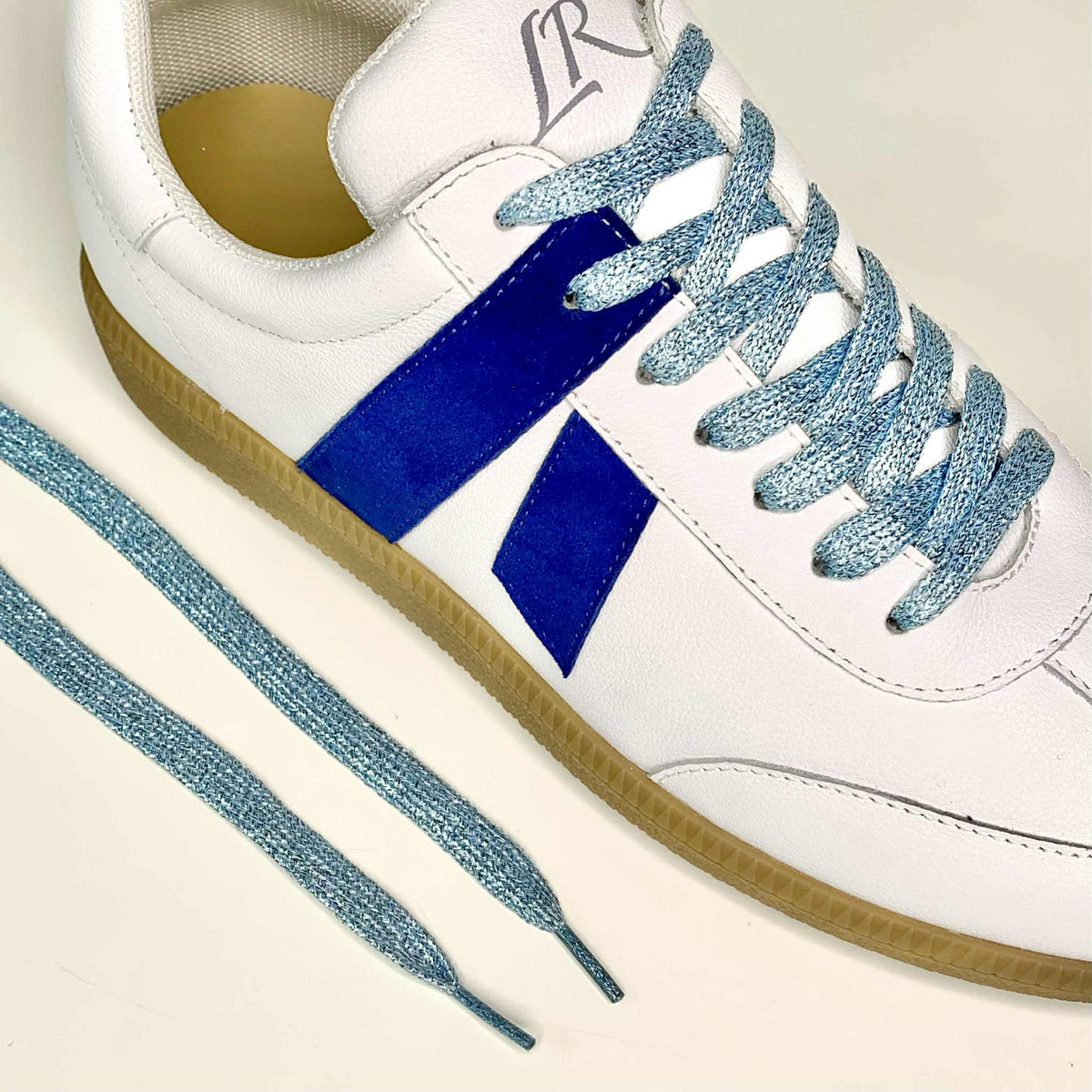 Baby Blue Glitter Laces