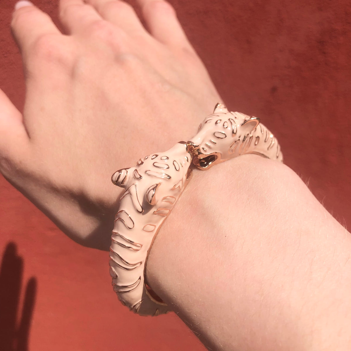 Leopard Bangle Beige