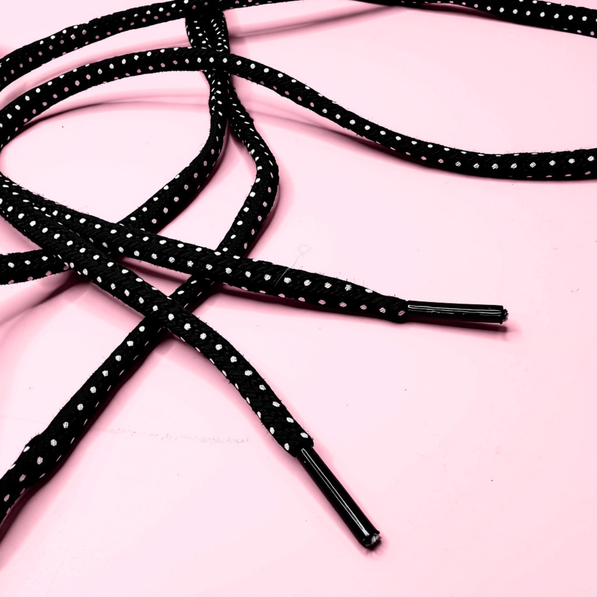 Black White Dotted Laces