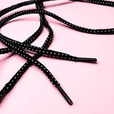 Black White Dotted Laces