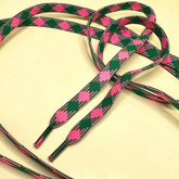 Checked Green / Pink Laces