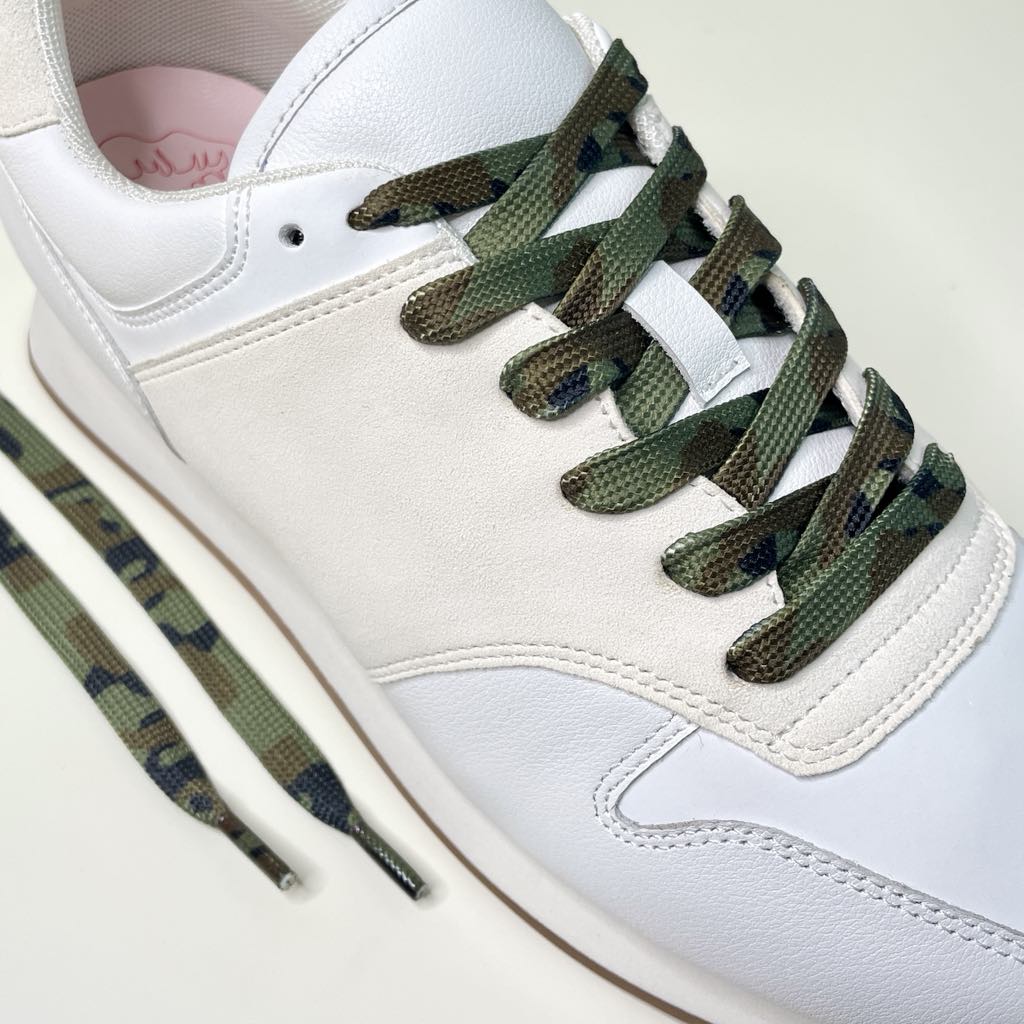 Green Camouflage Laces