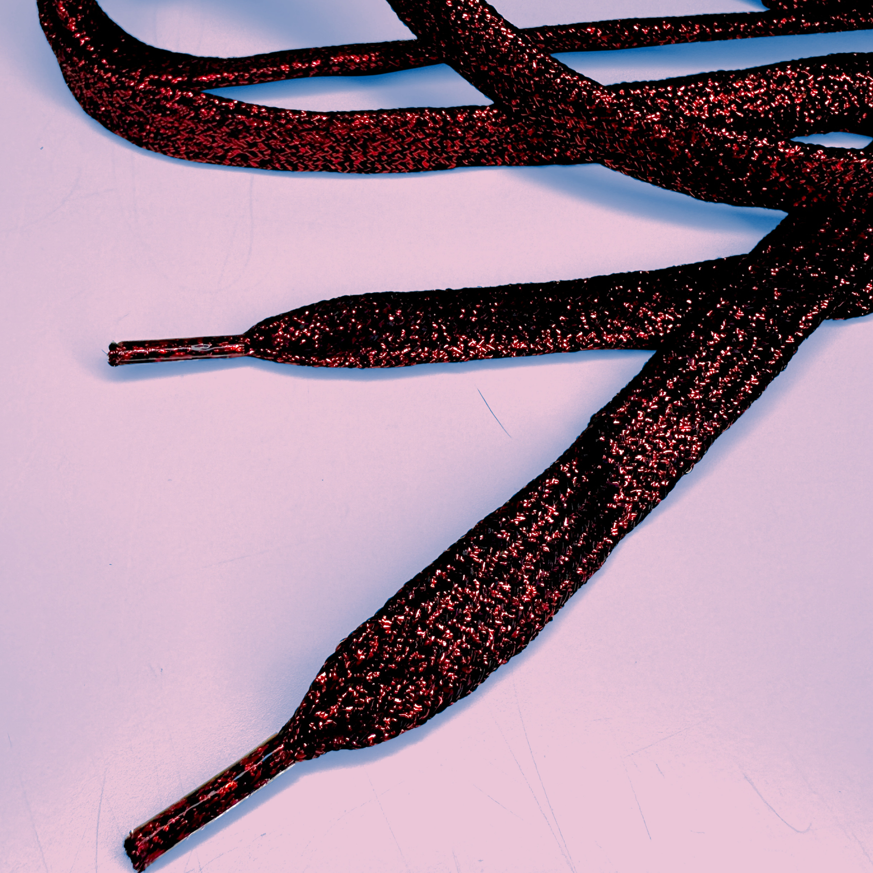 Red Black Laces Glitter