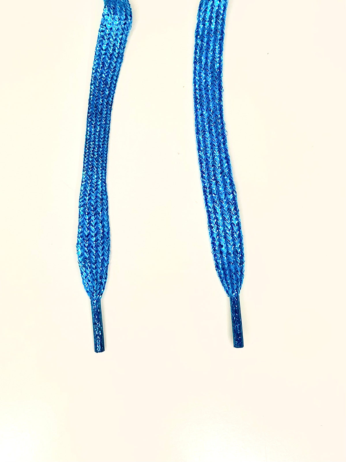 Petroleum Blue Glitter Laces