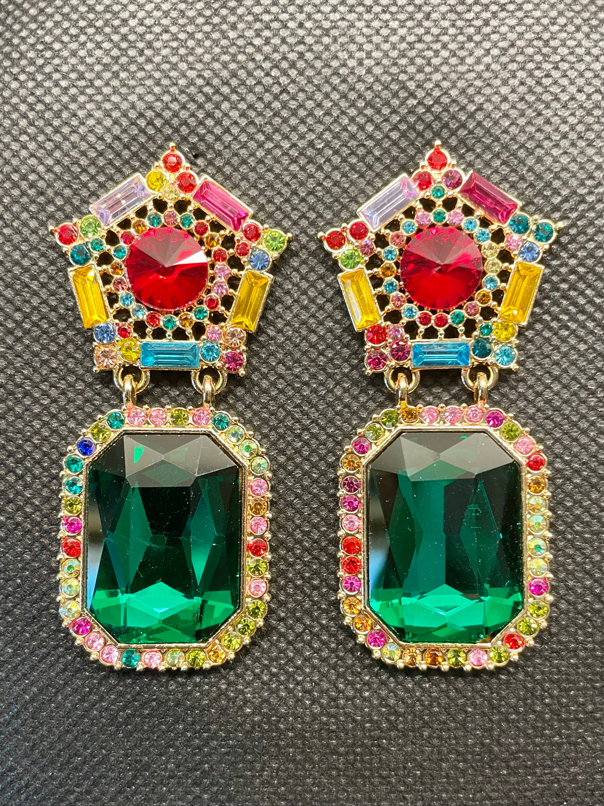 Green Jewel Earrings