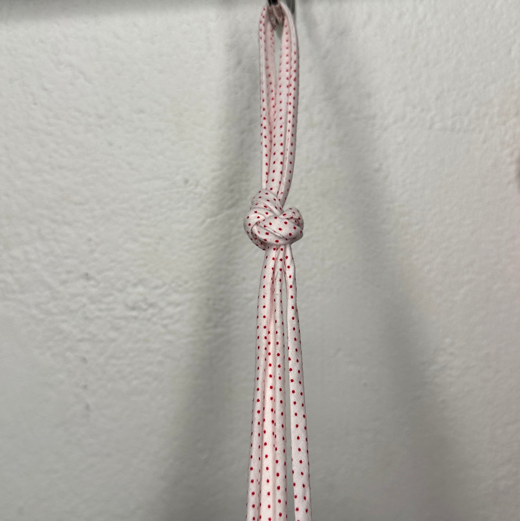 White Red Dotted Laces