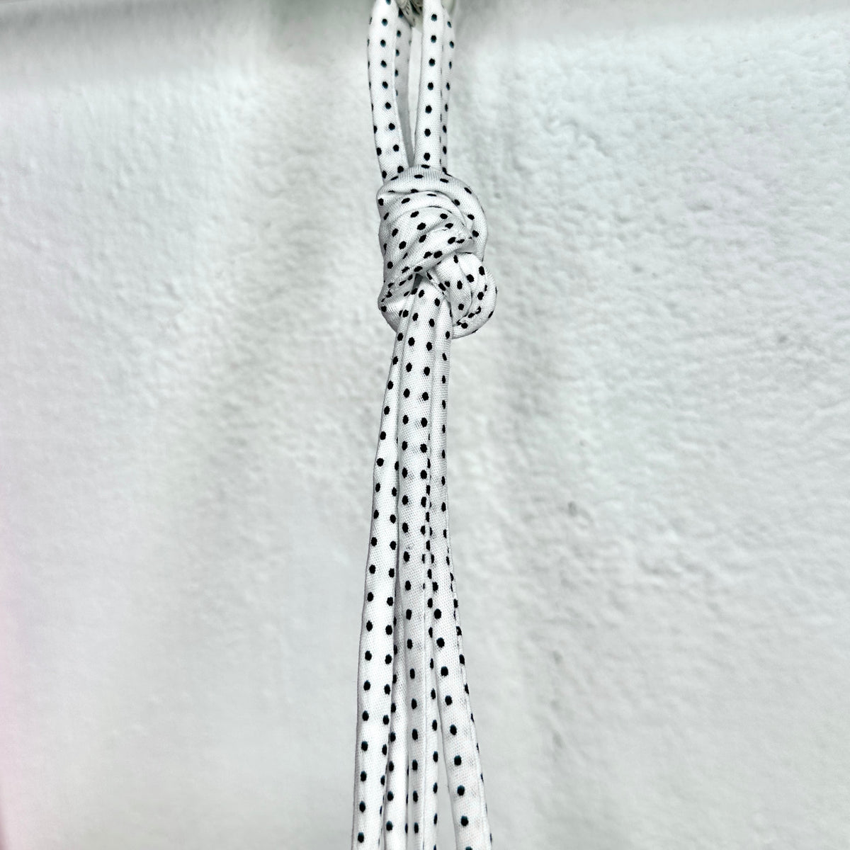 White Black Dotted Laces