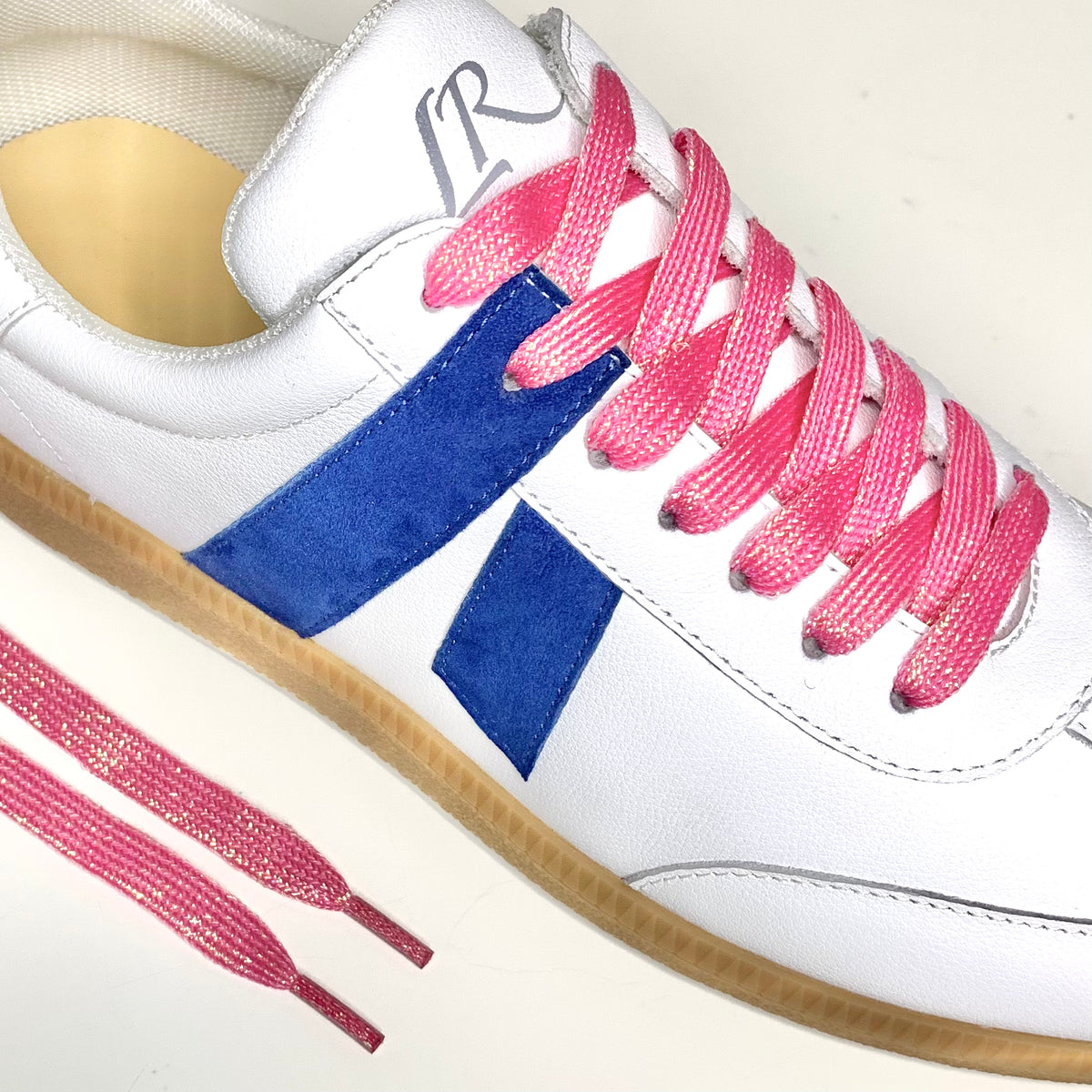 Hot Pink Glitter Laces