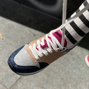 Serena Sneaker - Twinkle - Mixed glitter colors