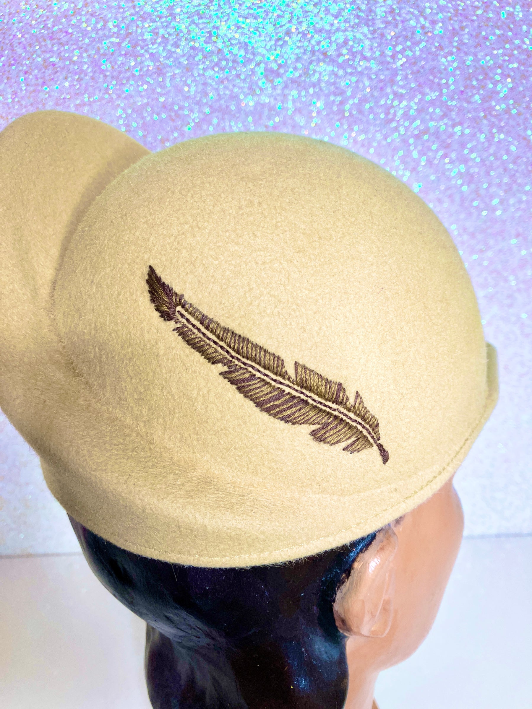 WEARCAPS  Beige Custom Embroidery Cap - Unika