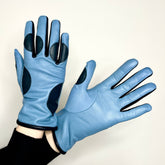 Gloves Dottie Dots - Baby blue/Navy