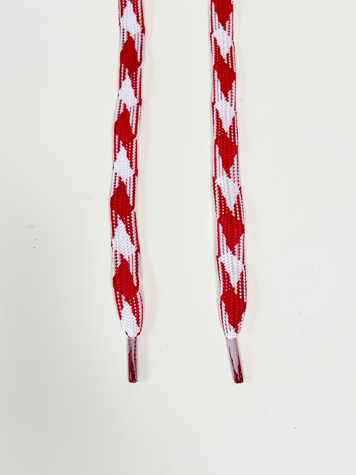 Red White Diamond Checker Laces