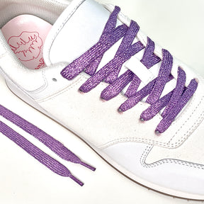 Purple Glitter Laces