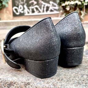 Alice Pitch Black Glitter