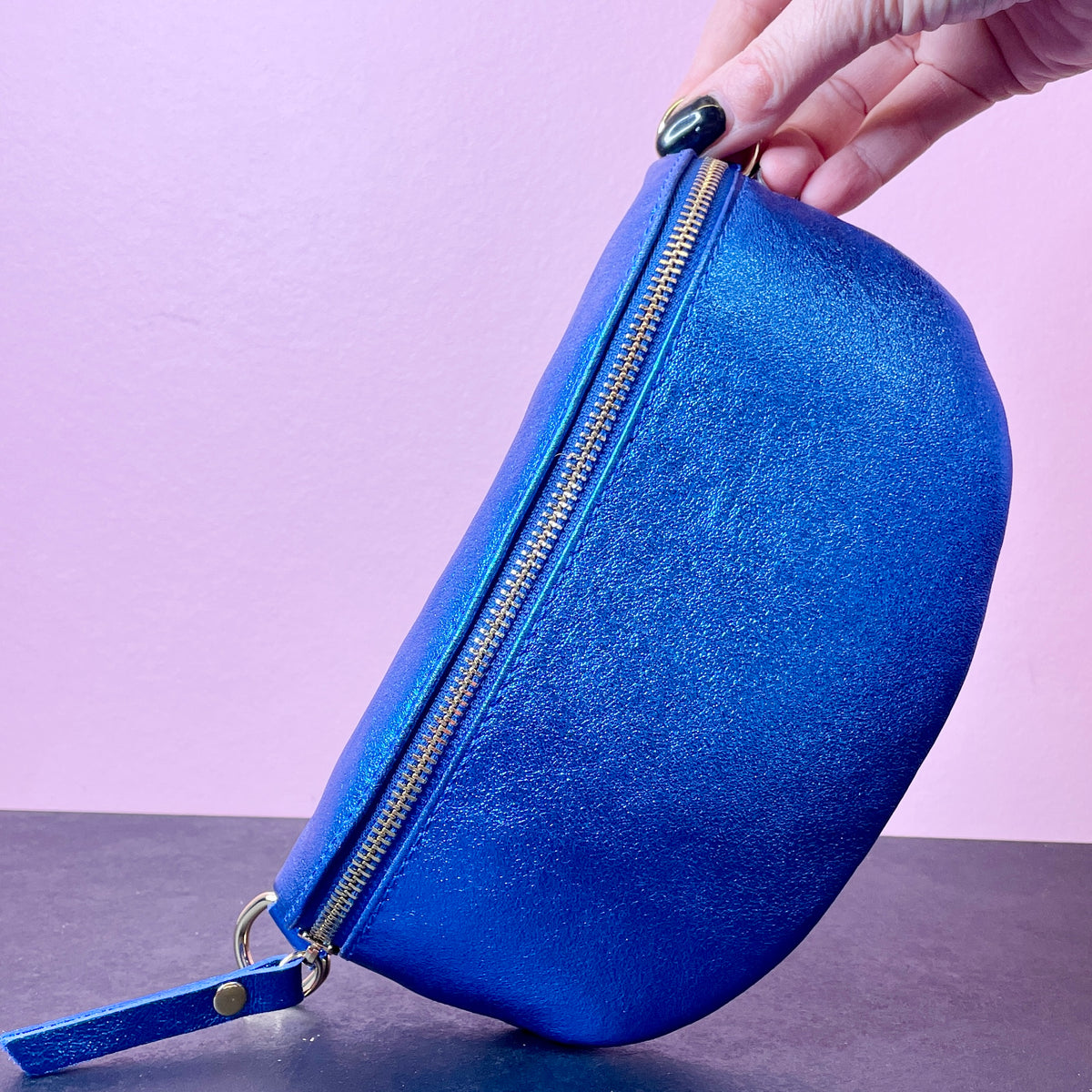 Fanny Pack Metallic Blue