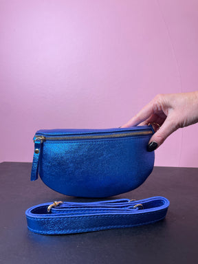 Fanny Pack Metallic Blue
