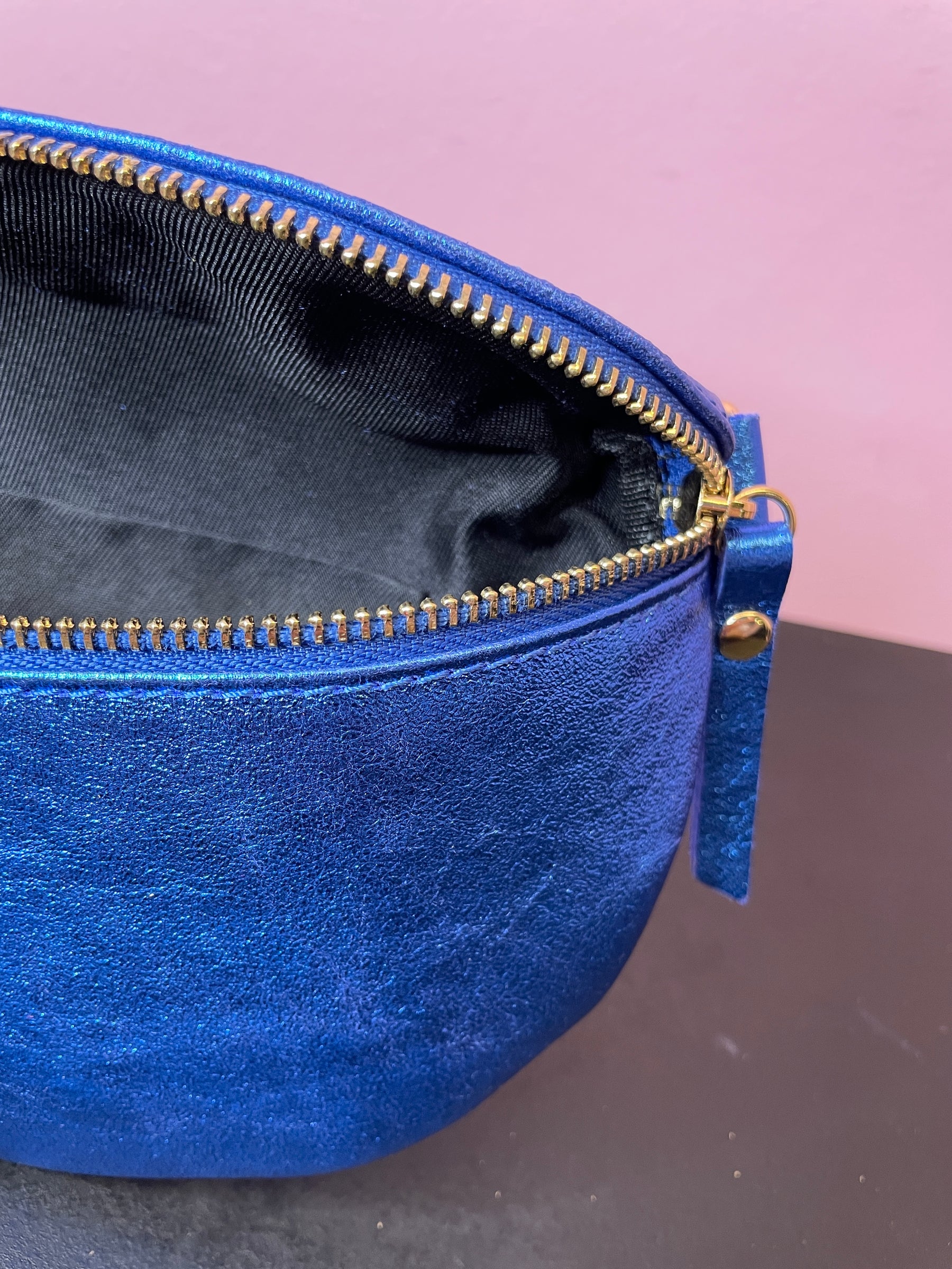 Fanny Pack Metallic Blue