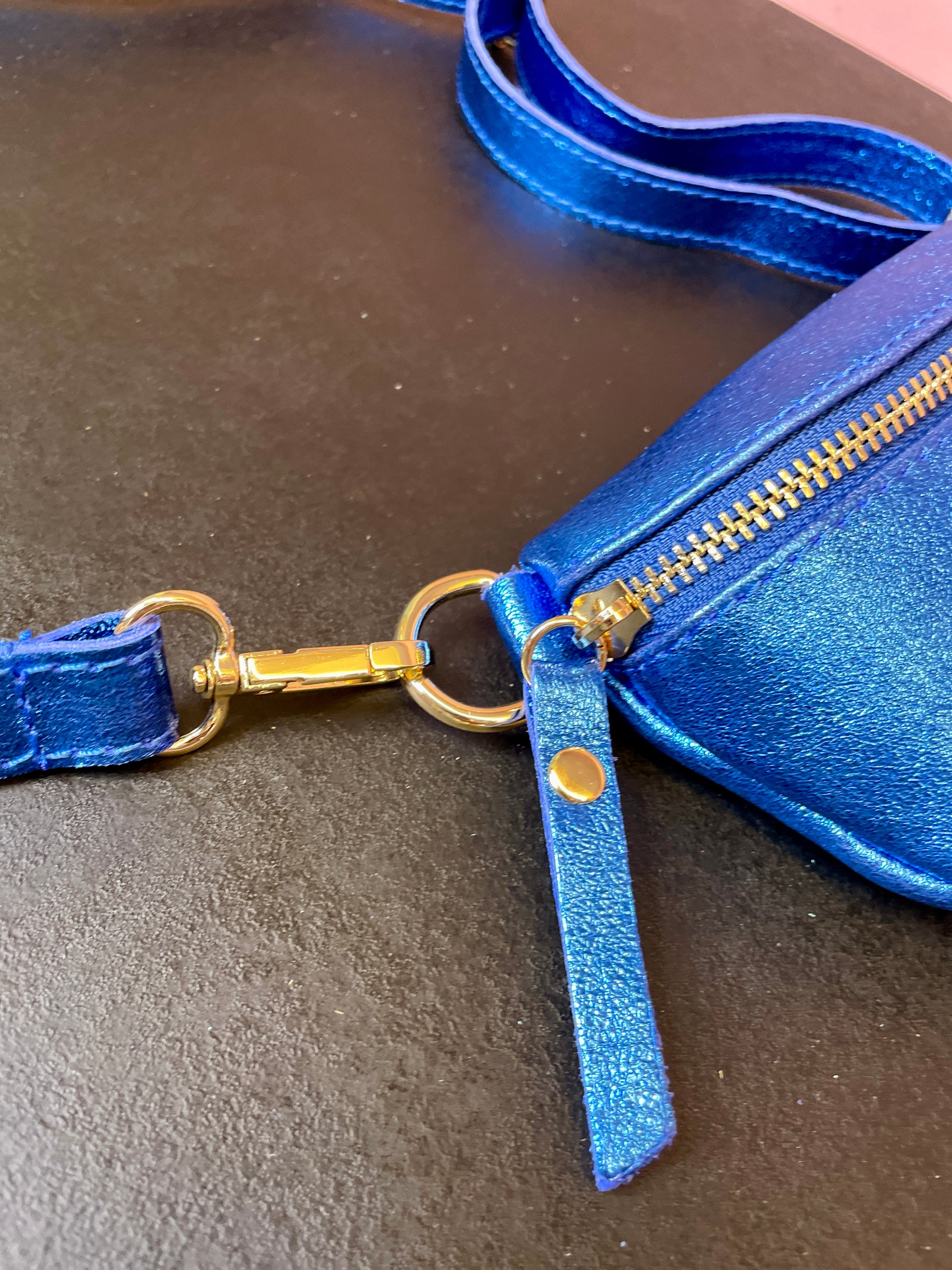 Fanny Pack Metallic Blue