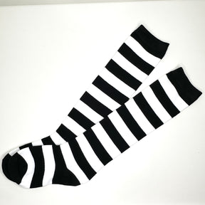 Black & White Stripes - Knee Socks