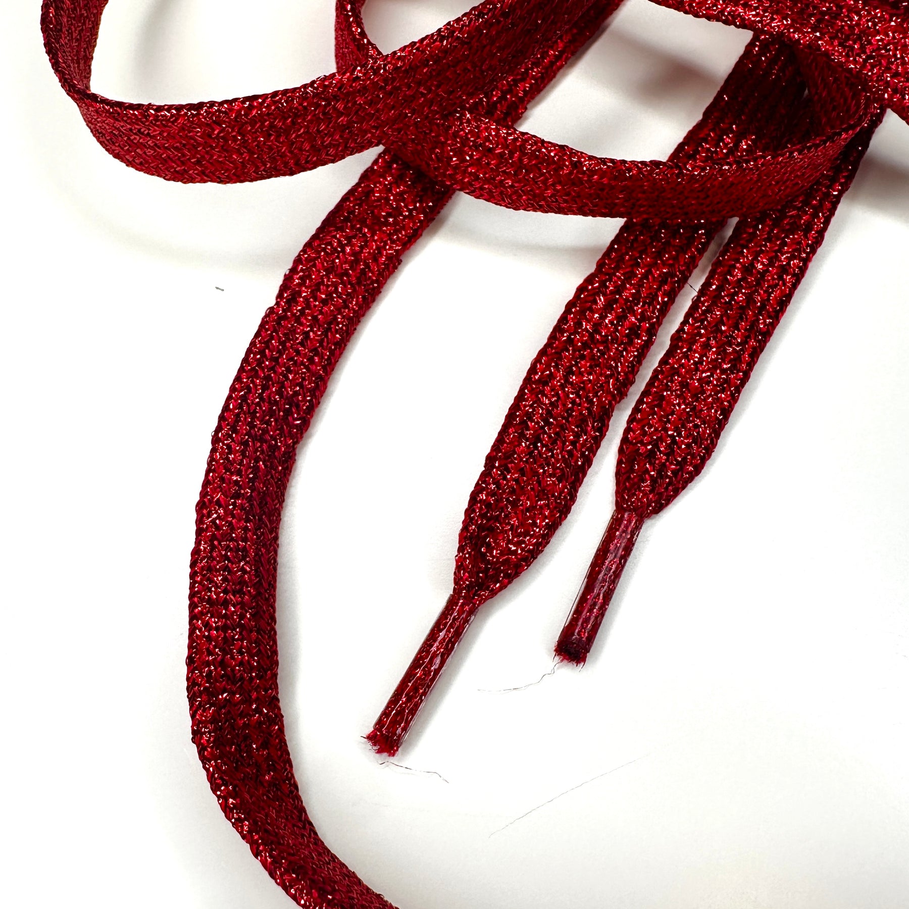 Red Laces Glitter