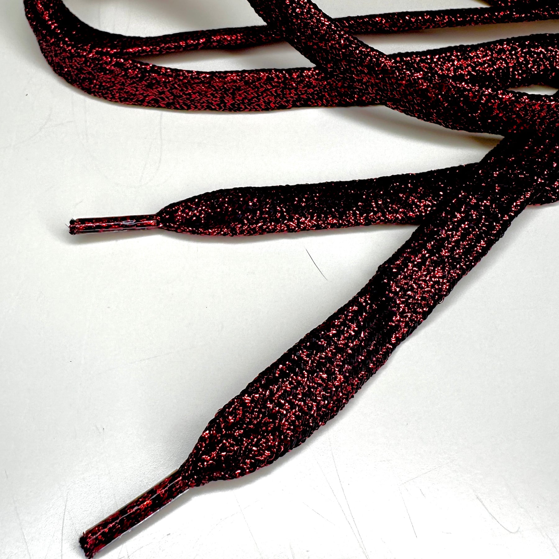 Red Black Laces Glitter