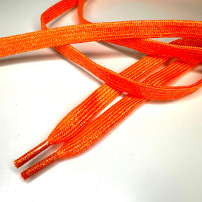 Orange Laces Glitter