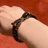 Leopard Bangle Black