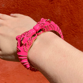 BIG Leopard Bangle Pink