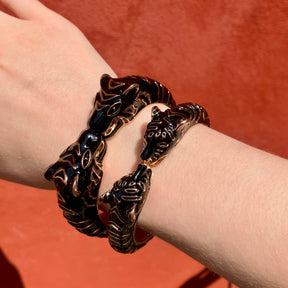 BIG Leopard Bangle Green