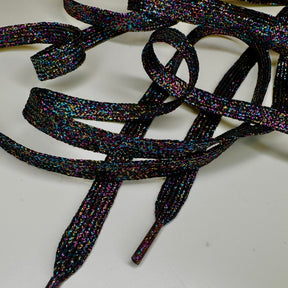 Unicorn Black Laces Glitter