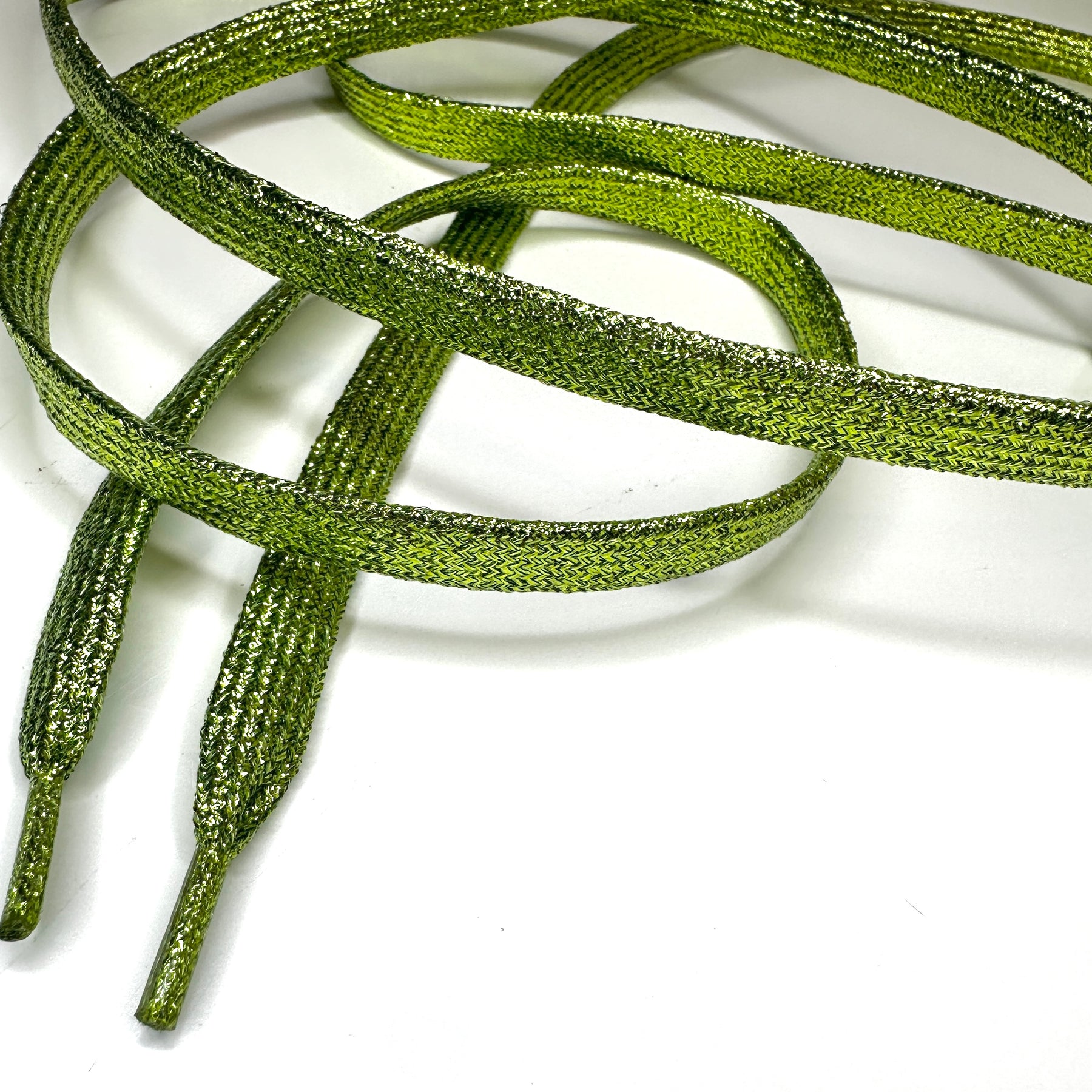 Light Green Laces Glitter