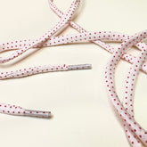 White Red Dotted Laces