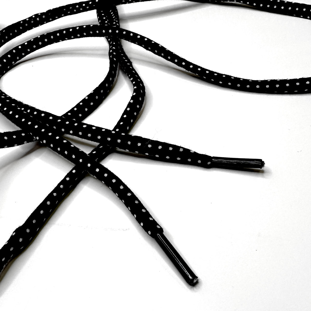 Black White Dotted Laces